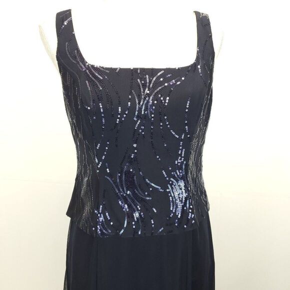 Alex Evenings 2pc Sequin Midi Dress with Jacket - Picture 6 of 9